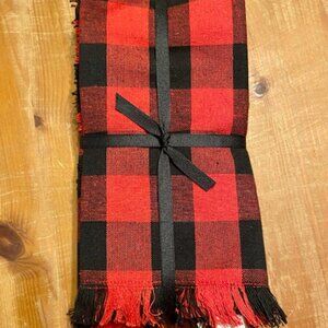 Farmhouse by Rachel Ashwell Red & Black Buffalo Check 20 inch Set of 8 Napkins